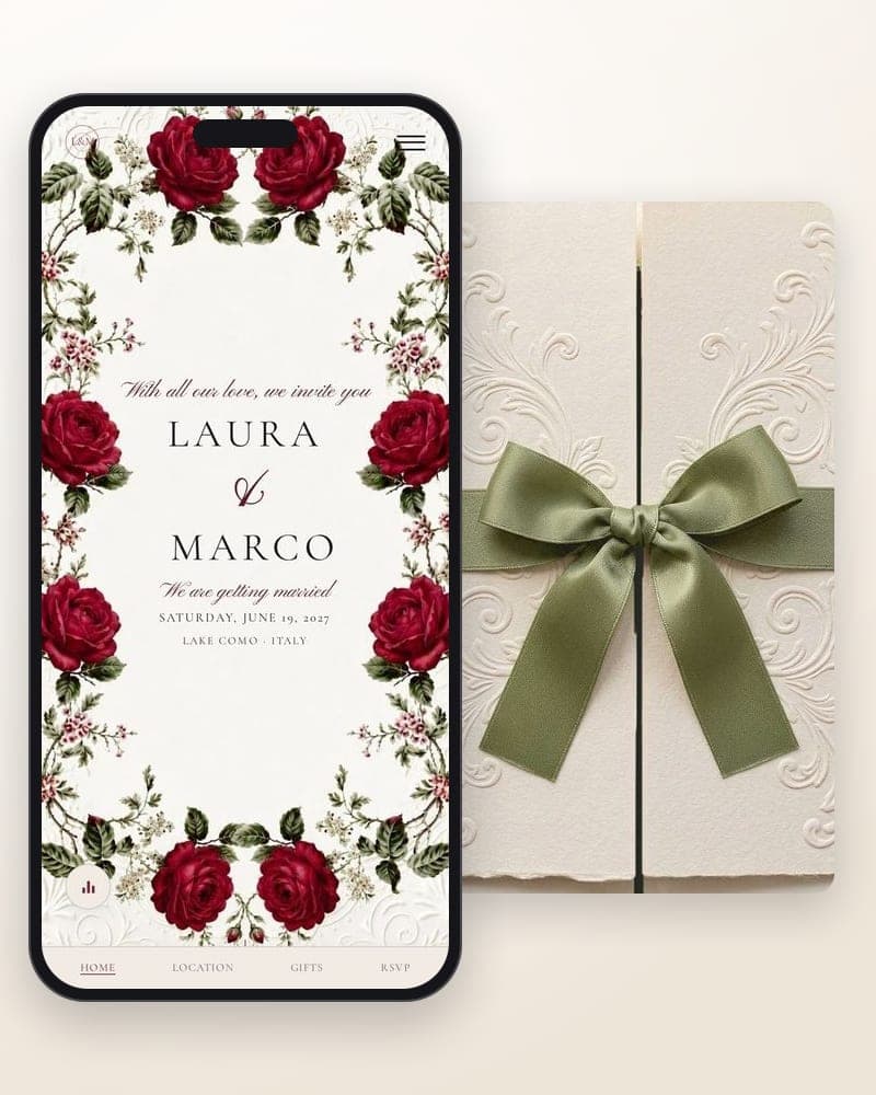Romantic Botanical — Leaves and flowers, delicate.
