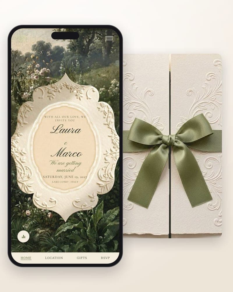 Enchanted Woodland — Painted woodland and wild roses, green and pink.