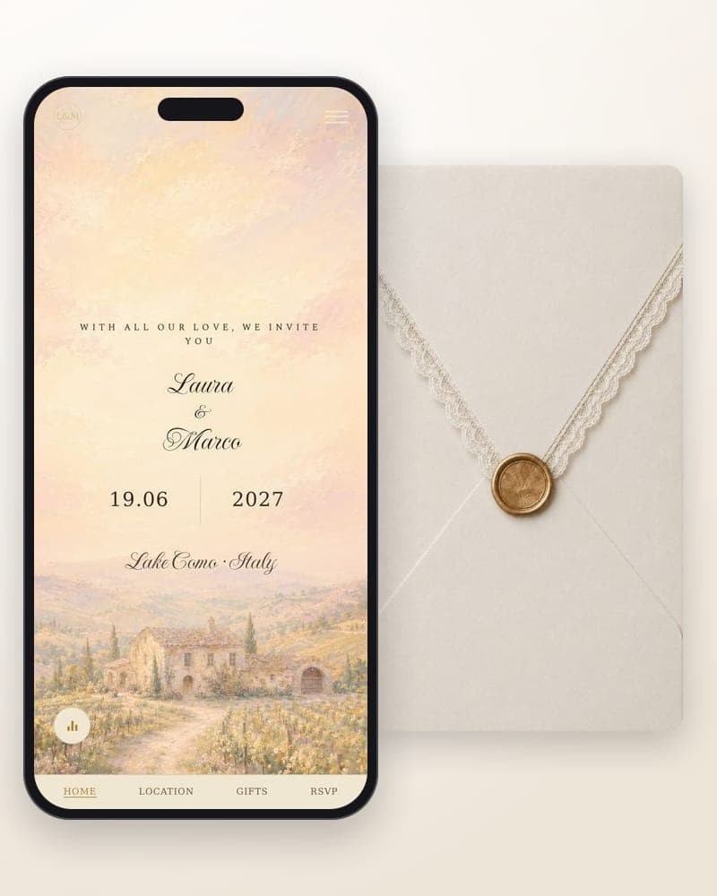 Tuscany Chic — Тёплый и изысканный, под открытым небом.